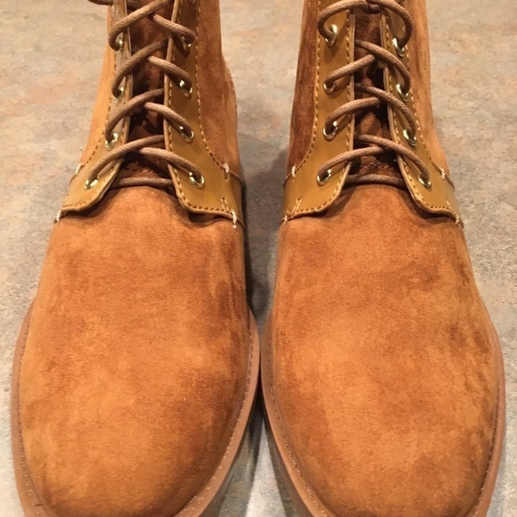 ZARA PADDOCK BOOTS, Suede, COGNAC color, NEW, Women’s Size 10/ EU 41 - Picture 4 of 6